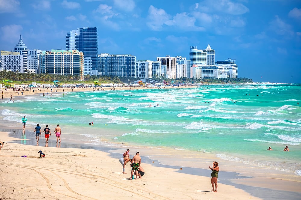 Miami Beach in Florida